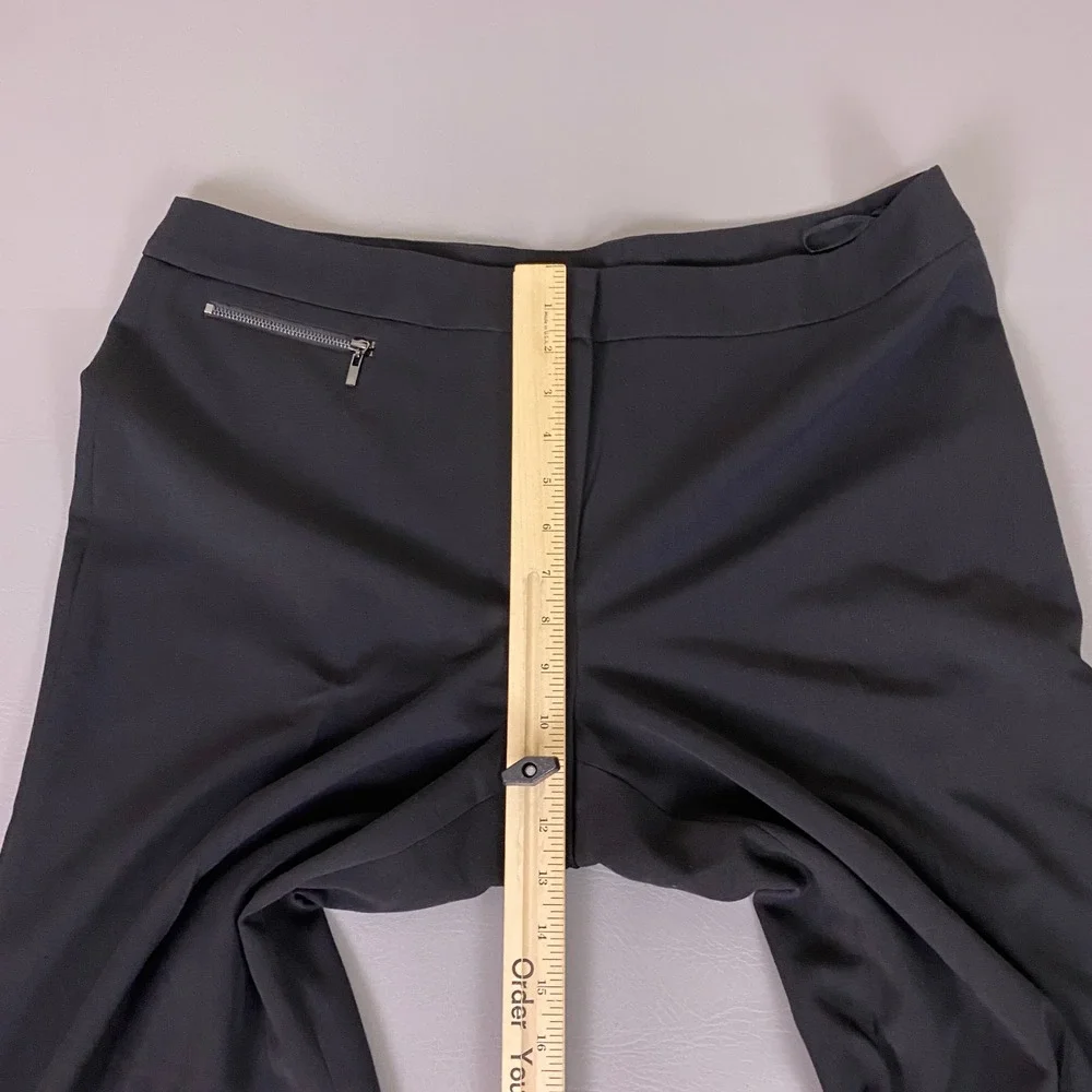 Jones New York Collection Wide Leg Pants Womens 14 Black Stretch Trousers Career